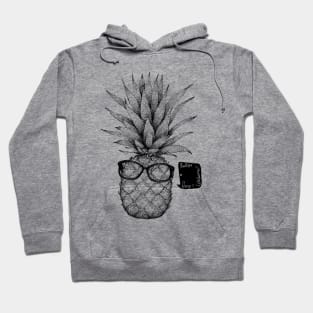 Pineapple Friend - fruit, glasses, drawing Hoodie